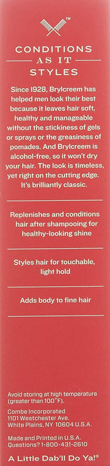 Brylcreem 3-in-1 Original High Shine Men's Hair Cream for Styling 132ml