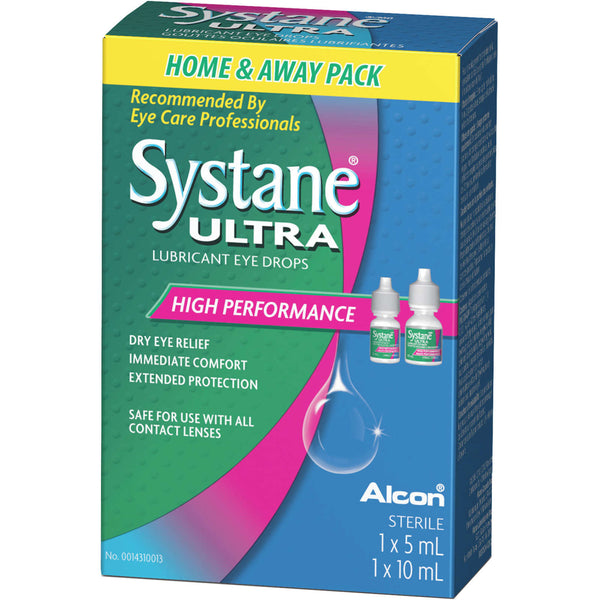 Systane Ultra Lubricant Eye Drops Travel Pack 5+10 ml