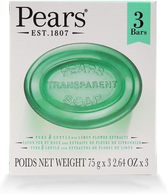 Pears Transparent Soap with Lemon Flower Extract 3 Bars