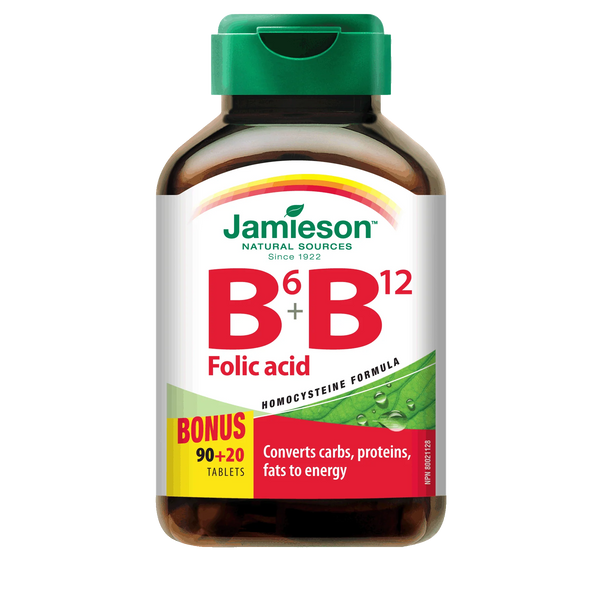 Jamieson B6+B12 Folic Acid 90+20 Tablets