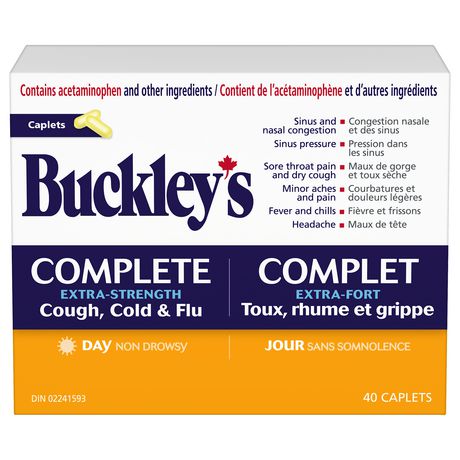 Buckley’s Complete Extra Strength Cough, Cold & Flu 40 Caplets (Day)
