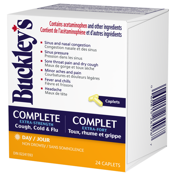 Buckley’s Complete Extra Strength Cough, Cold & Flu 24 Caplets (Day)
