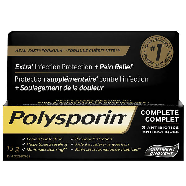 Polysporin Complete Ointment 15g (0.5oz)