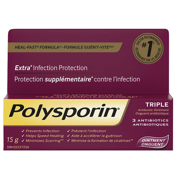 Polysporin Triple Ointment 15g (0.5oz)