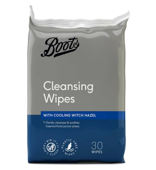 Boots Hemorrhoid Witch Hazel Cleansing Wipes