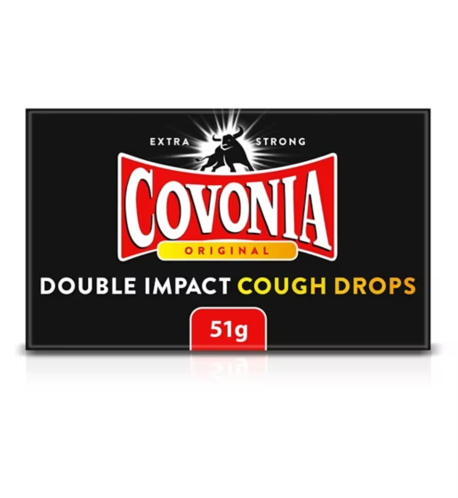 Covonia Double Impact Cough Drops - Strong Original