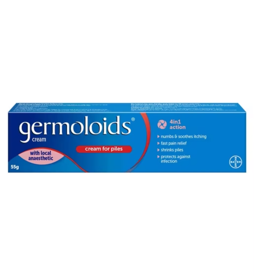 Germoloids Hemorrhoid Cream - 55g (1.85 OZ)