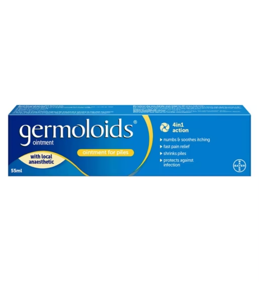 Germoloids Hemorrhoid Ointment - 55ml (1.85 OZ)