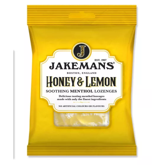 Jakemans Honey and Lemon Lozenges 160g (5.6oz) X 6