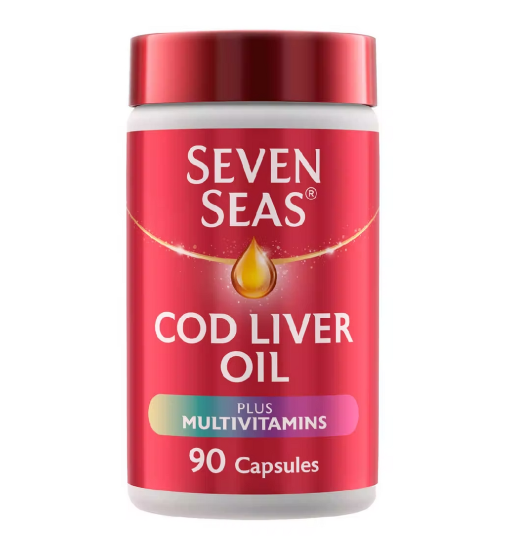 Seven Seas Cod Liver Oil Plus Multivitamins Omega-3 Fish Oil 90 Capsul ...