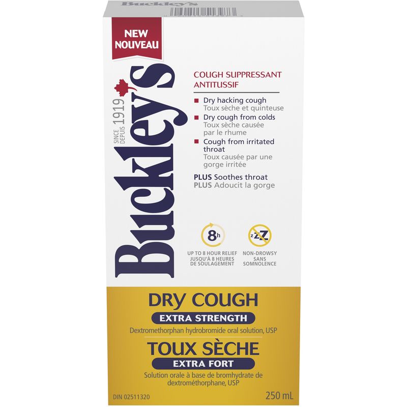 Buckley’s Dry Cough Extra Strength 250ml (8.5oz)