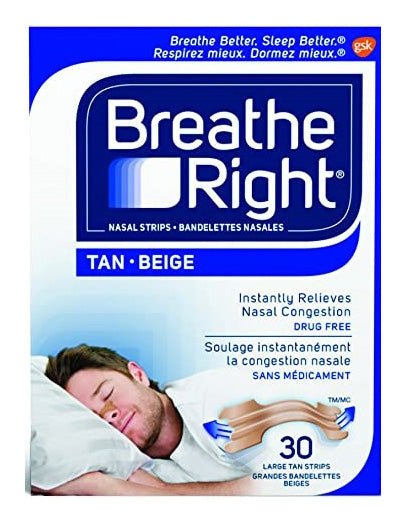 Breathe Right Strips Large 30 Tan Strips