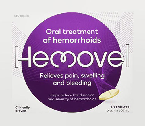 Hemovel Oral Hemorrhoid Relief 18 tablets
