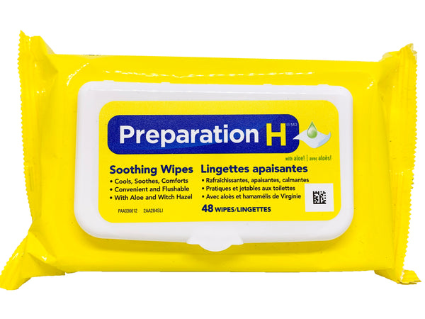 Preparation H Soothing Wipes 48 Pack