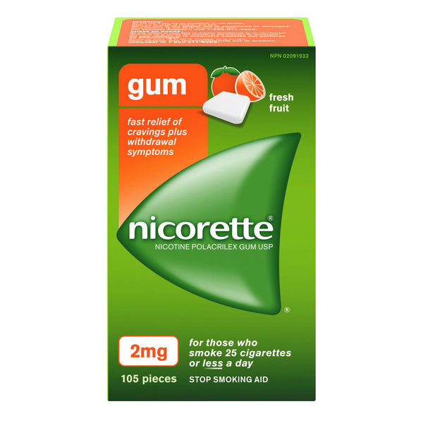 nicorette gum for chewing tobacco Nicorette Fresh Mint in 2mg and 4mg Dosage 2mg Nicotine Gum White Ice