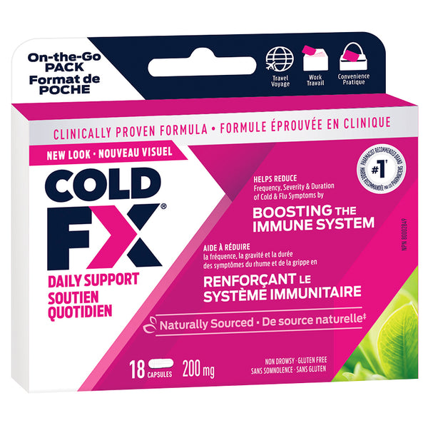 Cold-FX 200mg On-The-Go Pack (18 Capsules)